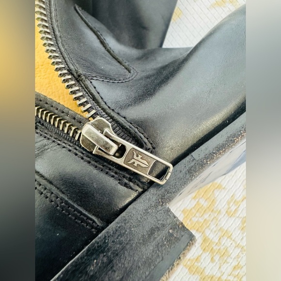🔥🔥FINAL CLEARENCE🔥🔥 FRYE Women’s Molly Knee High Black Leather Boots - Picture 10 of 12